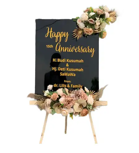 Papan Bunga Akrilik Kona