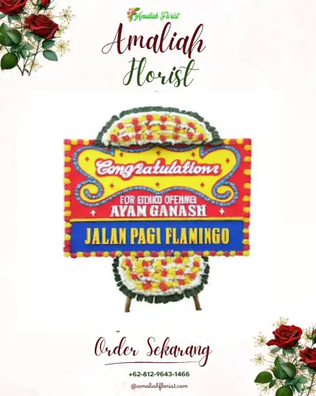 Sewa Papan Bunga Kona